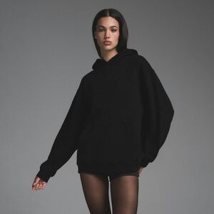 SKIMS vintage fleece oversized hoodie - black onyx